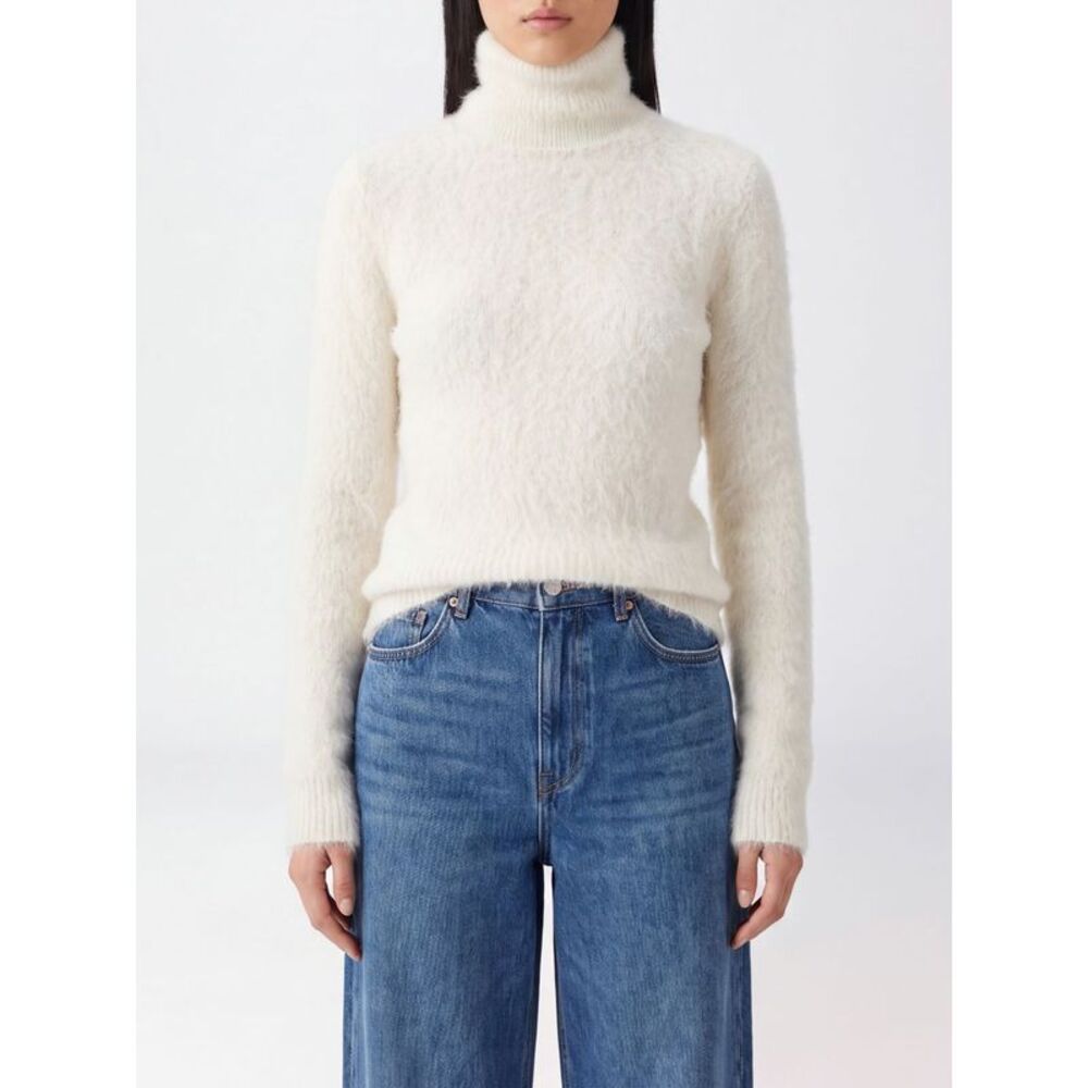 Dondup Women Dondup Slim Fit Alpaca And Mohair Wool Blend Turtleneck Jumper